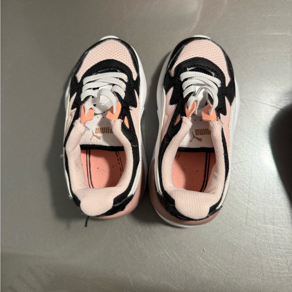 Puma Black and Pink Athletic Shoes